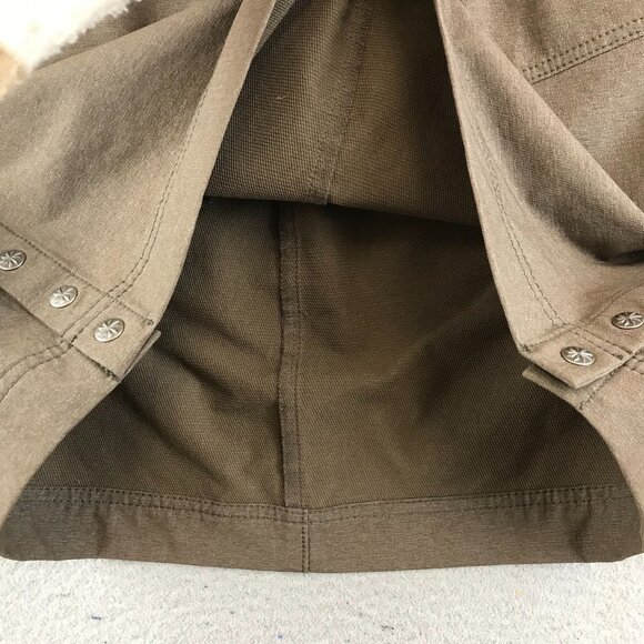 Athleta Take A Hike‎ Skirt Size 8 Brown Snap Side Detail Hiking Outdoor - Picture 4 of 11